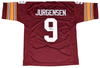 SONNY JURGENSEN AUTOGRAPHED WASHINGTON REDSKINS #9 THROWBACK JERSEY JSA