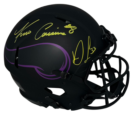 ERIC DICKERSON SIGNED SMU MUSTANGS RED CHROME AUTHENTIC HELMET W/ PONY EXPRESS