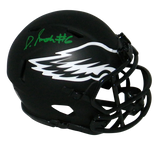 DEVONTA SMITH AUTOGRAPHED PHILADELPHIA EAGLES ECLIPSE SPEED MINI HELMET BECKETT