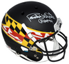 RANDY WHITE AUTOGRAPHED MARYLAND TERRAPINS MATTE BLACK FULL SIZE HELMET JSA