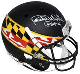 RANDY WHITE AUTOGRAPHED MARYLAND TERRAPINS MATTE BLACK FULL SIZE HELMET JSA