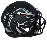 KHALIL SHAKIR AUTOGRAPHED BOISE STATE BRONCOS BLACK SPEED MINI HELMET BECKETT