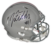 JUSTIN FIELDS SIGNED OHIO STATE BUCKEYES FULL SIZE SPEED AUTHENTIC HELMET BAS