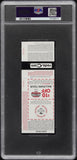 CHASE BURNS SIGNED MLB DEBUT TICKET 6/24/25 CINCINNATI REDS YANKEES PSA AUTO 10