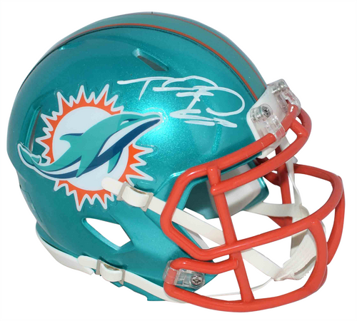 TUA TAGOVAILOA SIGNED MIAMI DOLPHINS FLASH SPEED MINI HELMET FANATICS