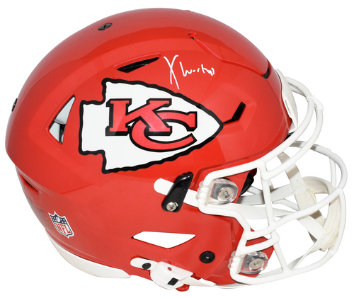 XAVIER WORTHY SIGNED KANSAS CITY CHIEFS AUTHENTIC SPEEDFLEX HELMET FANATICS