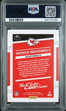 PATRICK MAHOMES SIGNED 2017 PANINI DONRUSS ELITE SERIES RC PSA GEM 10 AUTO 10