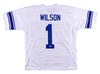 ZACH WILSON SIGNED AUTOGRAPHED BYU COUGARS #1 WHITE JERSEY BECKETT