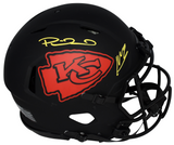 PATRICK MAHOMES & KENNETH WALKER SIGNED CHIEFS ECLIPSE AUTHENTIC HELMET BECKETT