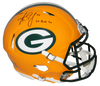 AARON JONES SIGNED GREEN BAY PACKERS AUTHENTIC SPEED HELMET W/ GO PACK GO