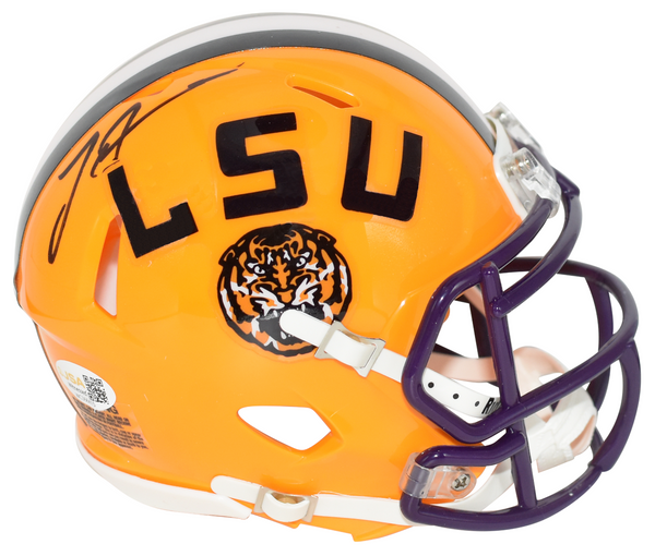 LEONARD FOURNETTE AUTOGRAPHED LSU TIGERS SPEED MINI HELMET JSA