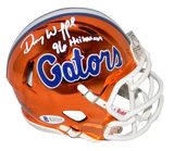 DANNY WUERFFEL AUTOGRAPHED SIGNED FLORIDA GATORS CHROME MINI HELMET BECKETT