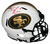 TREY LANCE AUTOGRAPHED SAN FRANCISCO 49ERS LUNAR AUTHENTIC SPEED HELMET BECKETT