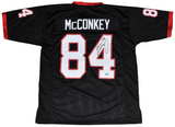 LADD McCONKEY AUTOGRAPHED GEORGIA BULLDOGS #84 BLACK JERSEY BECKETT