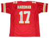 MECOLE HARDMAN AUTOGRAPHED SIGNED KANSAS CITY CHIEFS #17 RED JERSEY JSA