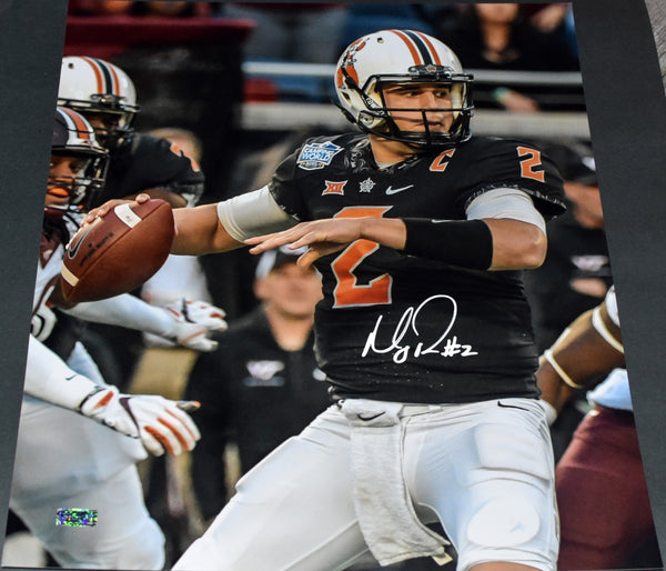 MASON RUDOLPH AUTOGRAPHED OKLAHOMA STATE COWBOYS 16x20 PHOTO COA