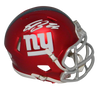 SAQUON BARKLEY AUTOGRAPHED NEW YORK GIANTS BLAZE SPEED MINI HELMET BECKETT