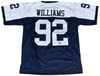 QUINNEN WILLIAMS SIGNED DALLAS COWBOYS #92 THROWBACK JERSEY BECKETT