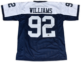 QUINNEN WILLIAMS SIGNED DALLAS COWBOYS #92 THROWBACK JERSEY BECKETT