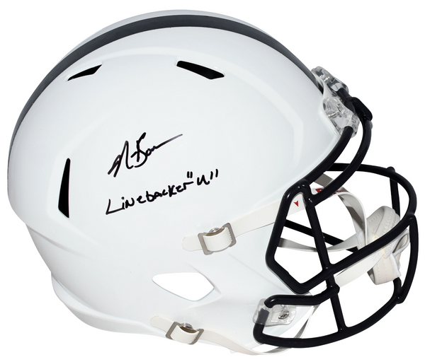 NAVORRO BOWMAN SIGNED PENN STATE NITTANY LIONS FULL SIZE HELMET BECKETT