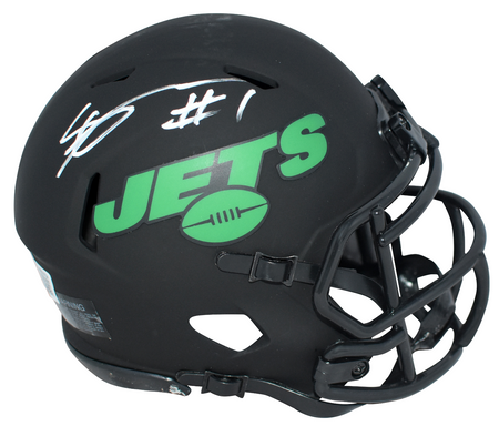 AHMAD SAUCE GARDNER SIGNED NEW YORK JETS ECLIPSE AUTHENTIC HELMET W/ 2022 DROY