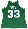 LARRY BIRD SIGNED BOSTON CELTICS #33 MITCHELL & NESS GREEN JERSEY BECKETT