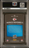 PATRICK MAHOMES SIGNED 2017 PANINI DONRUSS OPTIC RATED ROOKIE RC PSA 9 AUTO 10