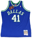 DIRK NOWITZKI SIGNED DALLAS MAVERICKS MITCHELL & NESS JERSEY W/ 06-07 MVP & HOF