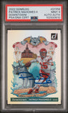PATRICK MAHOMES SIGNED 2022 PANINI DONRUSS OPTIC DOWNTOWN AUTO PSA 9