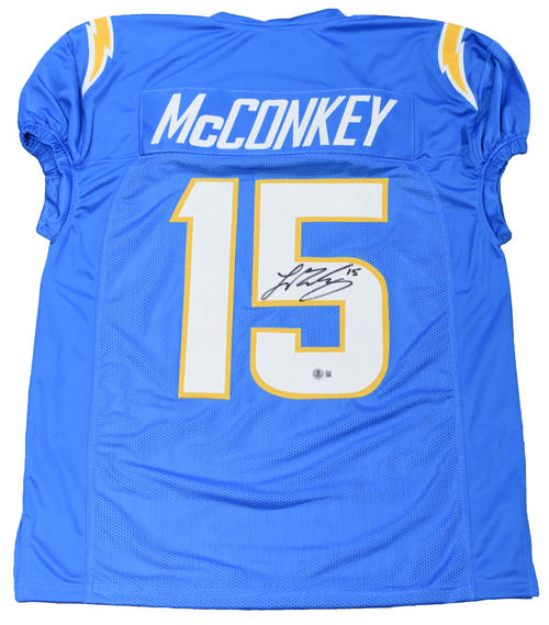 LADD McCONKEY SIGNED LOS ANGELES CHARGERS #15 POWDER BLUE JERSEY BECKETT