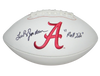 LEE ROY JORDAN AUTOGRAPHED SIGNED ALABAMA CRIMSON TIDE LOGO FOOTBALL + ROLL TIDE