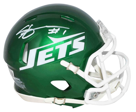 AHMAD SAUCE GARDNER SIGNED NEW YORK JETS ECLIPSE AUTHENTIC HELMET W/ 2022 DROY