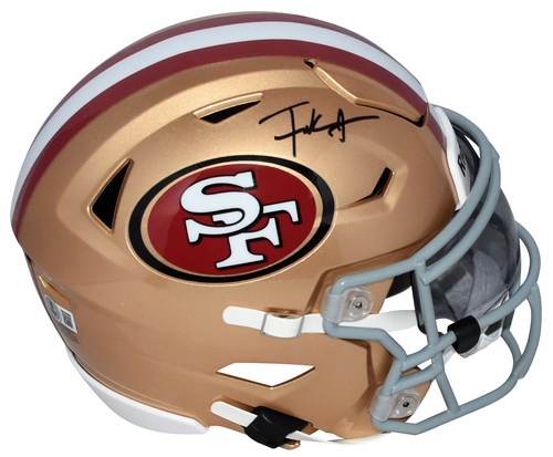 FRANK GORE AUTOGRAPHED SAN FRANCISCO 49ERS SPEEDFLEX MIDI HELMET BECKETT
