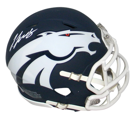 JERRY JEUDY AUTOGRAPHED DENVER BRONCOS ECLIPSE SPEED MINI HELMET BECKETT