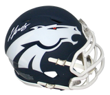 JERRY JEUDY SIGNED AUTOGRAPHED DENVER BRONCOS AMP SPEED MINI HELMET BECKETT