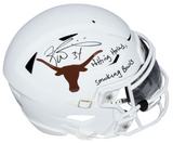 RICKY WILLIAMS SIGNED TEXAS LONGHORNS SPEEDFLEX MIDI HELMET W/ SMOKING BOWLS