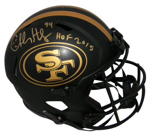 CHARLES HALEY SIGNED SAN FRANCISCO 49ERS ECLIPSE FULL SIZE SPEED HELMET W/ HOF