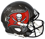 CHRIS GODWIN SIGNED TAMPA BAY BUCCANEERS AUTHENTIC SPEED HELMET W/ SB LV CHAMPS