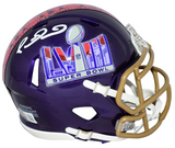 PATRICK MAHOMES SIGNED KANSAS CITY CHIEFS SUPER BOWL LVIII MINI HELMET BECKETT