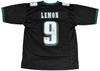 MAKAI LEMON AUTOGRAPHED PHILADELPHIA EAGLES #9 BLACK JERSEY BECKETT