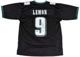 MAKAI LEMON AUTOGRAPHED PHILADELPHIA EAGLES #9 BLACK JERSEY BECKETT
