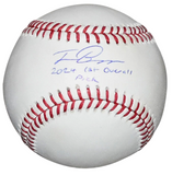 TRAVIS BAZZANA SIGNED CLEVELAND GUARDIANS OFFICIAL RAWLINGS BASEBALL W/ 1ST PICK