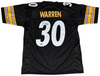 JAYLEN WARREN AUTOGRAPHED PITTSBURGH STEELERS #30 BLACK JERSEY BECKETT