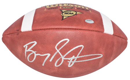 BO JACKSON AUTOGRAPHED AUBURN TIGERS OFFICIAL WILSON NCAA FOOTBALL GTSM