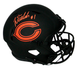 JUSTIN FIELDS AUTOGRAPHED SIGNED CHICAGO BEARS ECLIPSE FULL SIZE HELMET BECKETT