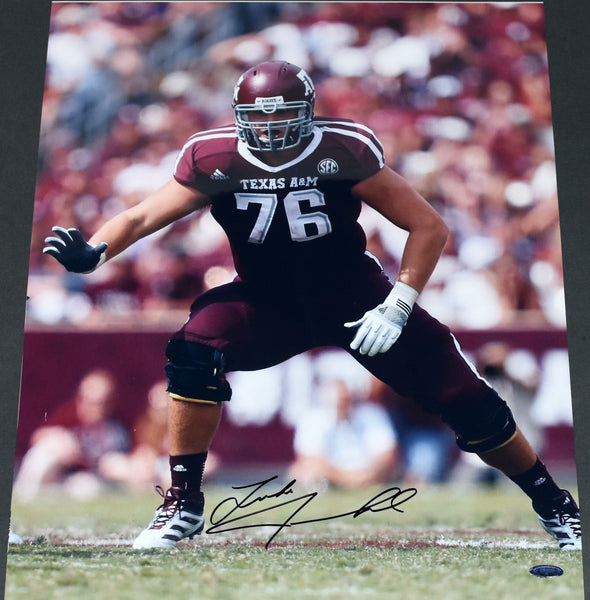 LUKE JOECKEL AUTOGRAPHED SIGNED TEXAS A&M AGGIES 16x20 PHOTO TRISTAR