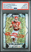 PATRICK MAHOMES SIGNED 2017 PANINI DISCO PRIZM ROOKIE #269 RC PSA 9 AUTO 10