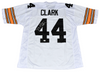 DALLAS CLARK AUTOGRAPHED IOWA HAWKEYES #44 WHITE JERSEY JSA