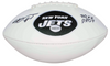 AHMAD SAUCE GARDNER SIGNED NEW YORK JETS LOGO FOOTBALL BECKETT W/ 2022 DROY