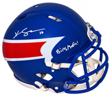 KHALIL SHAKIR SIGNED BUFFALO BILLS 2026 BLUE AUTHENTIC SPEED HELMET BECKETT